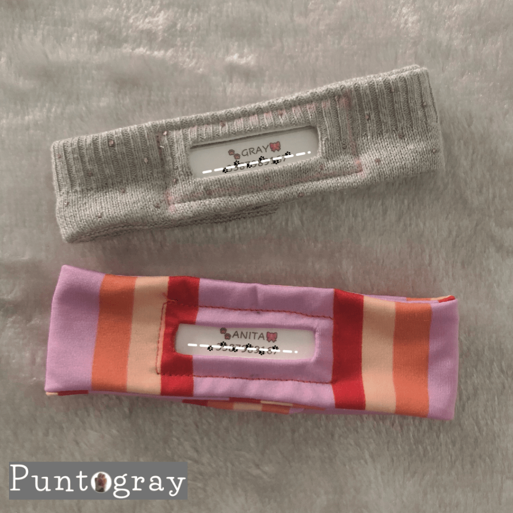 collarine da gatto in tessuto Puntogray