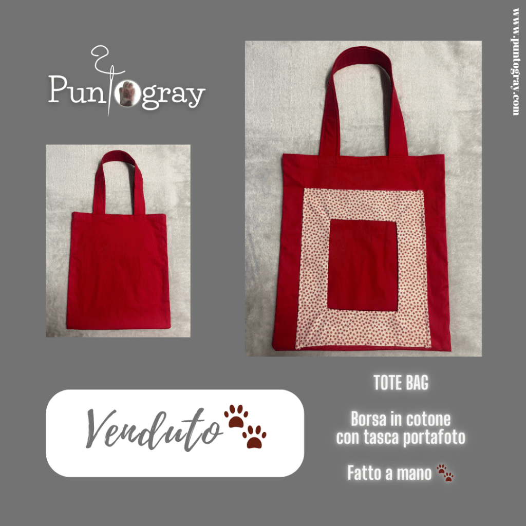 borsa in cotone
tote bag
personalizzato
fatto a mano
puntogray